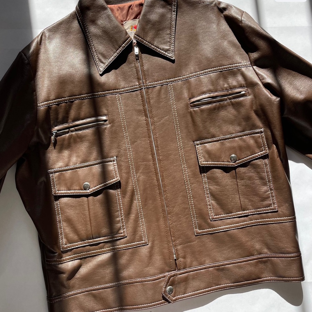 1980s Vintage Fruit of the Loom Brown Jacket